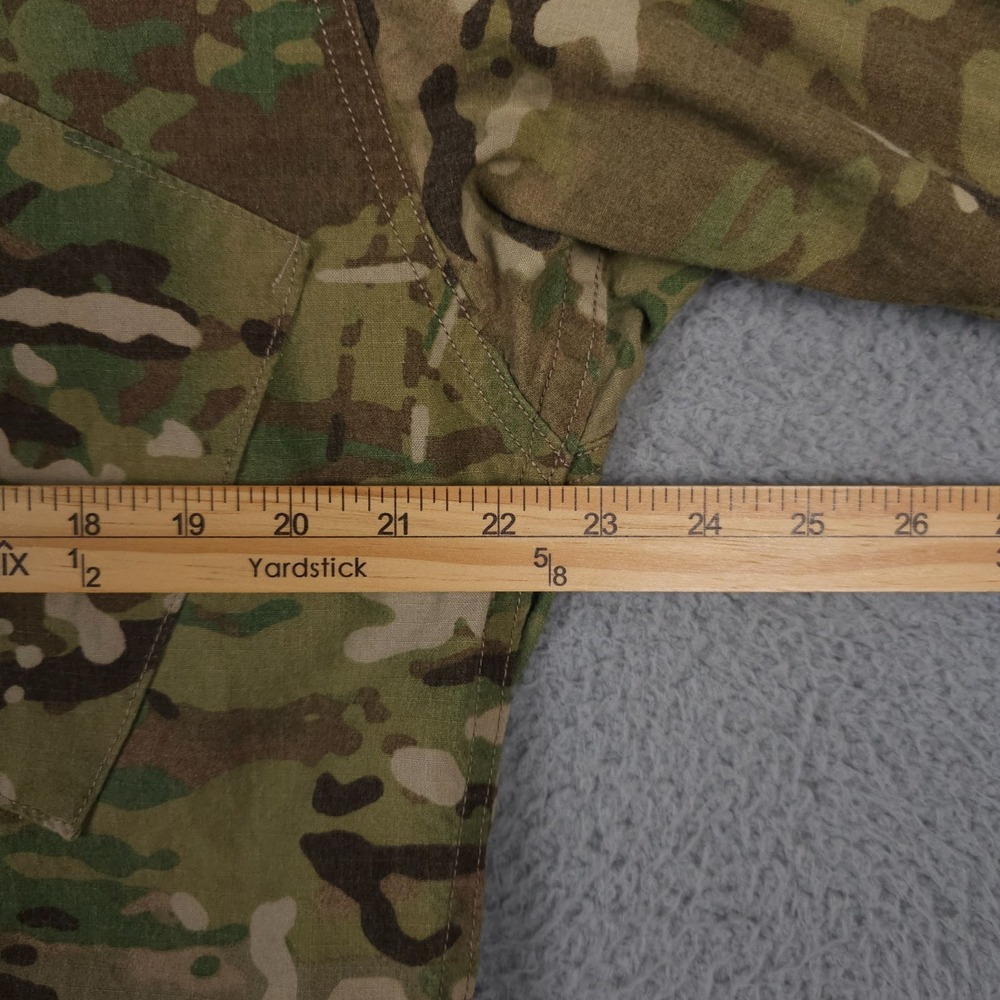 US Army Jacket Mens Medium Long Green Camo ACU Coat Insect Repellant Rip Stop - Picture 7 of 16